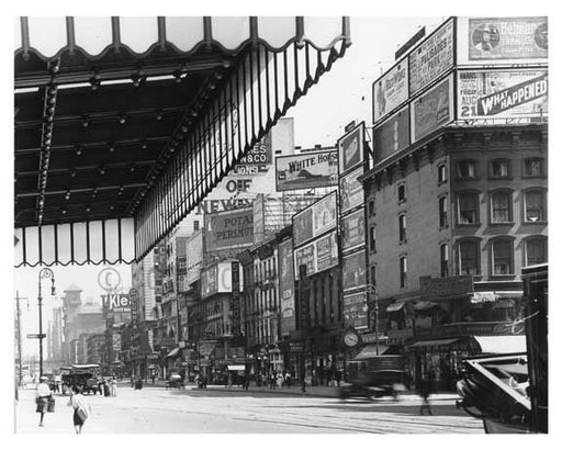 7th Avenue between  44th & 45th Streets - Midtown - Manhattan  1914 B Old Vintage Photos and Images