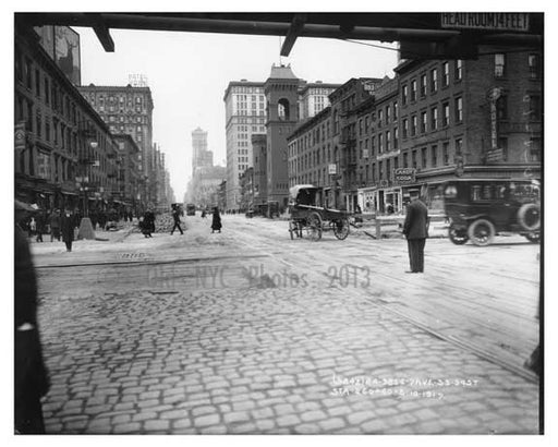 7th Avenue - between33rd & 34th  Streets  1917 Chelsea NYC Old Vintage Photos and Images
