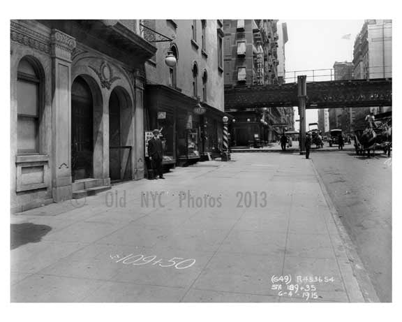 7th Avenue &  West 53th Street -  Midtown Manhattan 1914 C Old Vintage Photos and Images