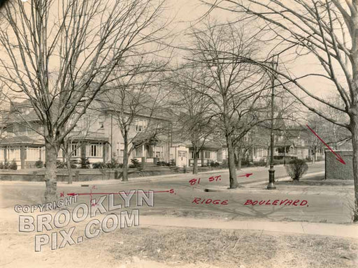 81st Street and Ridge Boulevard, 1929