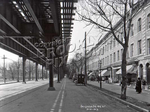 86th St looking northwest to 21st Avenue, 1917