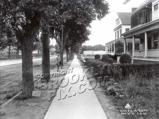 86th Street looking NW from Bay 20th, 1914
