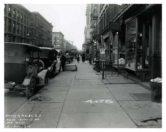 8th Avenue  & 46th Street  - Midtown Manhattan - 1915 Old Vintage Photos and Images