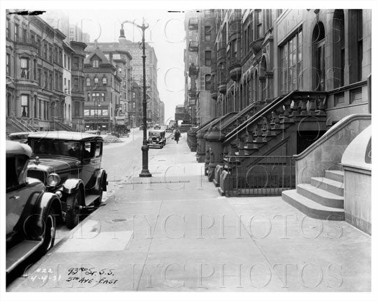 93rd St & 5th Ave East Manhattan NYC 1931 Old Vintage Photos and Images