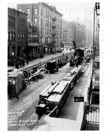 99th St between Columbus Ave & Amsterdam Ave Manhattan NYC 1934 Old Vintage Photos and Images