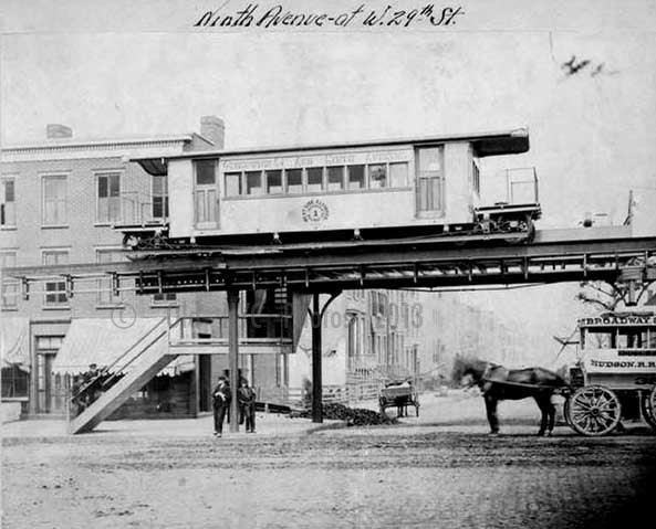 9th Ave at West 29th Street Old Vintage Photos and Images