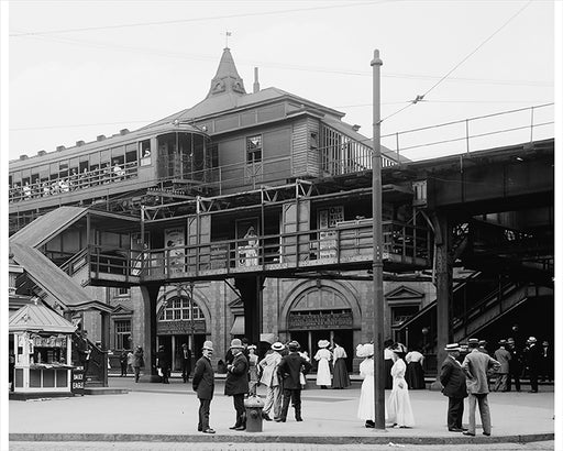 Atlantic Avenue Subway Entrance, Brooklyn NY - 1910