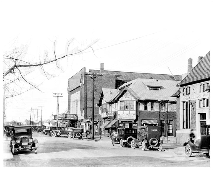 Forest Hills Theater, Austin Street & Continental Looking North East - 1924