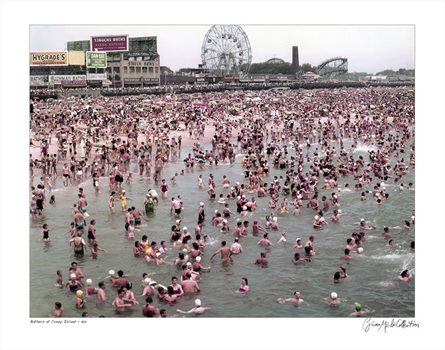 Coney Island Beach,  View from Water 1951