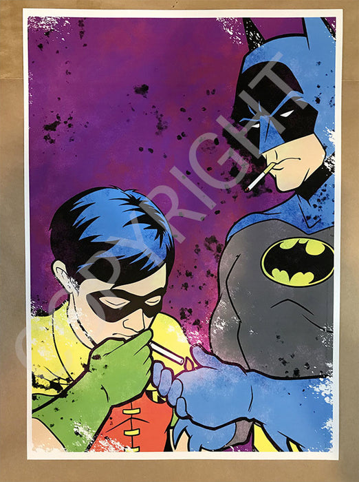 Batman & Robin Smoking