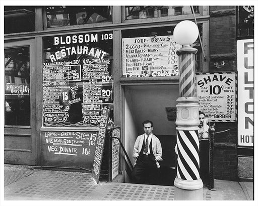 Blossom Restaurant, 103 Bowery Street New York City - 1935