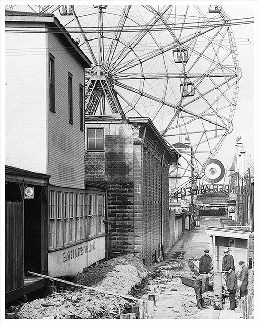 Wonder Wheel Coney Island, Boardwalk Construction Brooklyn New York - 1922