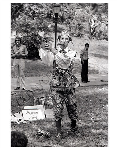 Central Park performer 1970 NYC