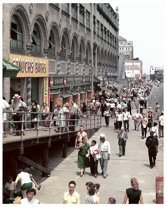 Coney Island Stillwell Avenue From Boardwalk 1951