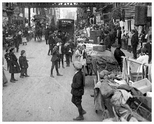 Crowded Hebrew District, Lower East Side, New York City - 1910