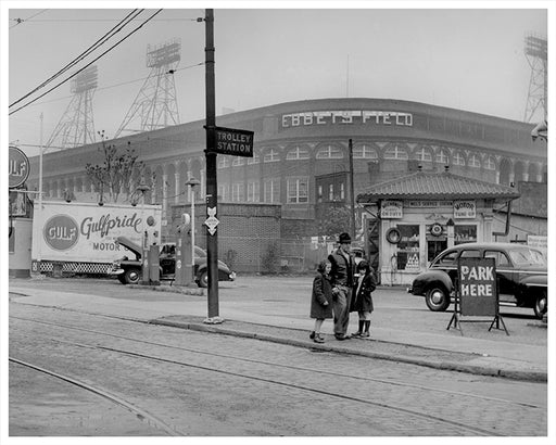 Ebbets Field Trolley Station, Brooklyn - 1949