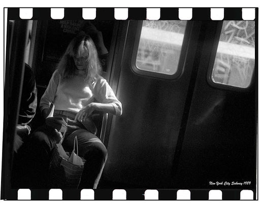 New York City Subway Traveler - 1989