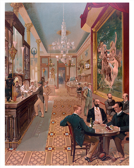 H.A. Thomas & Wylie's interior view of the Hoffman House bar