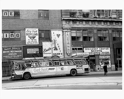 NYC Bus Drake School Manhattan 1970
