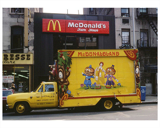 McDonaldland Truck in Front of McDonald's on 3rd Ave, New York City - 1978