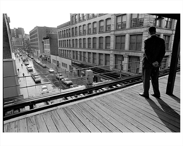 Myrtle Avenue "EL" Platform View 1969