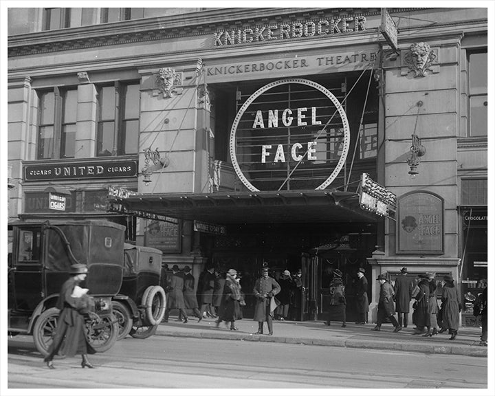 Knickerbocker Theater Featuring Angle Face  " 1396 Broadway Theater West 38th Street ", torn down in 1912