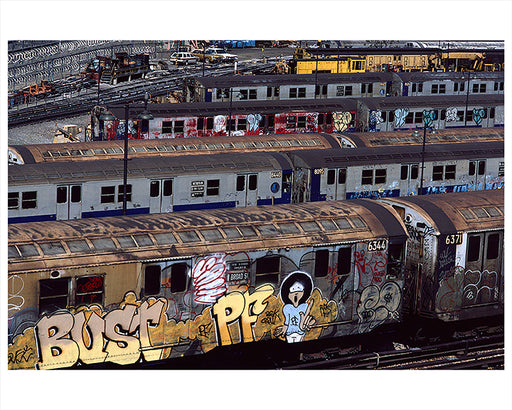 View From Broadway Junction L Train, East New York Brooklyn - 1983