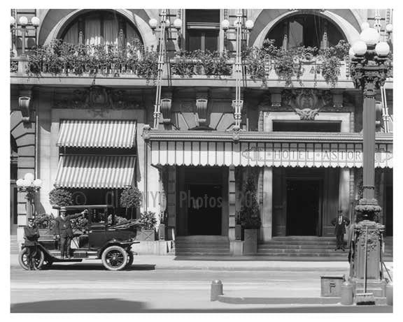 A close up Hotel Astoria - 7th Avenue between  44th & 45th Streets - Midtown - Manhattan  1914 Old Vintage Photos and Images
