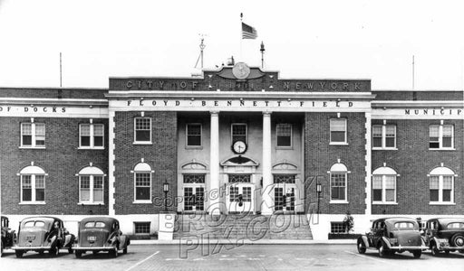 Admin Building, Floyd Bennett Field, NYC's first municipal airport, 1938 (We have more FBF pix) Old Vintage Photos and Images