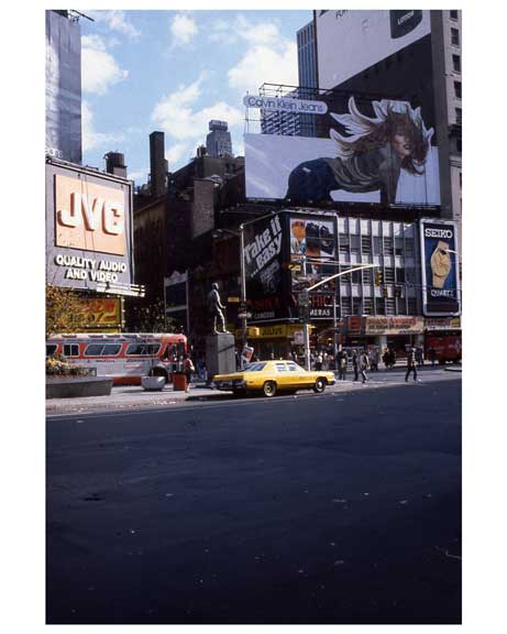 Ads in 1970s Times Square Old Vintage Photos and Images