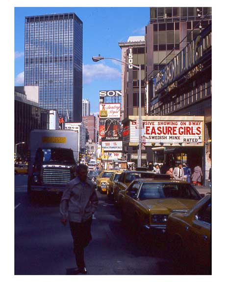 Adult Theater Billboards in 1970s Times Square Old Vintage Photos and Images