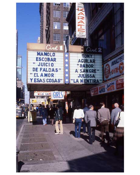 Adult Theaters  1970s Times Square Old Vintage Photos and Images