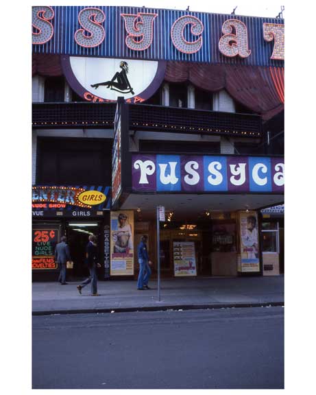 Adult theaters near 1970s Times Square B Old Vintage Photos and Images