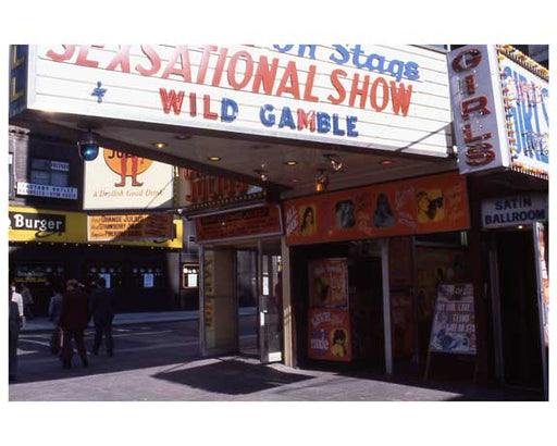 Adult theaters near 1970s Times Square F Old Vintage Photos and Images