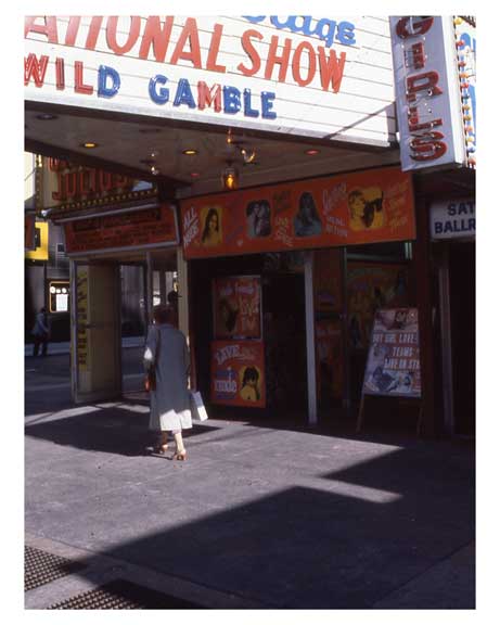 Adult theaters near 1970s Times Square G Old Vintage Photos and Images