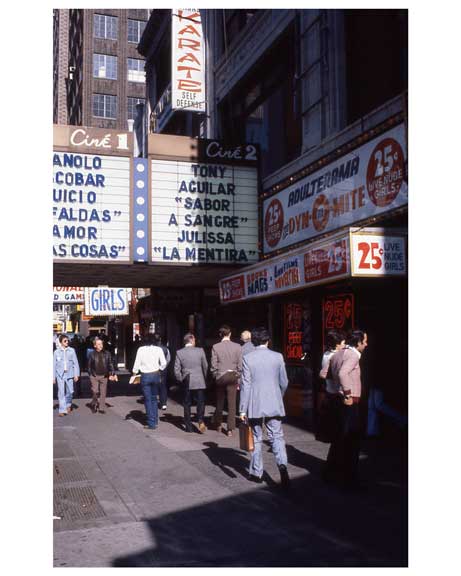 Adult theaters near 1970s Times Square X6 Old Vintage Photos and Images