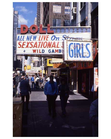 Adult theaters near 1970s Times Square X9 Old Vintage Photos and Images