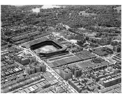 Aerial View Ebbets Field  - Flatbush  - Brooklyn NY