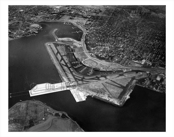 Aerial View of  Laguardia Airport Old Vintage Photos and Images