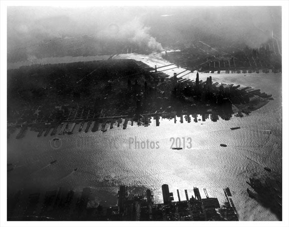 Aerial View of Manhattan Old Vintage Photos and Images