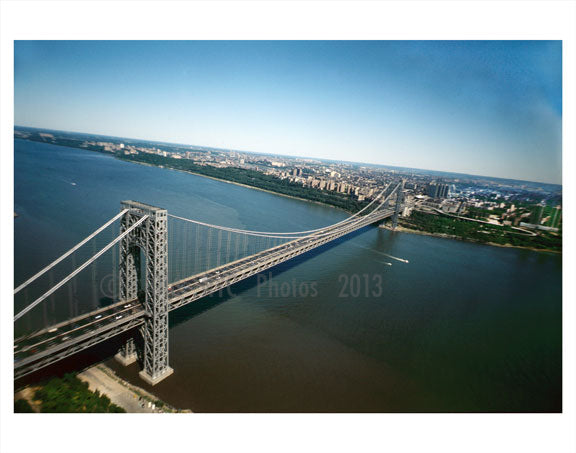 Aerial view of Manhattan Bridge Old Vintage Photos and Images