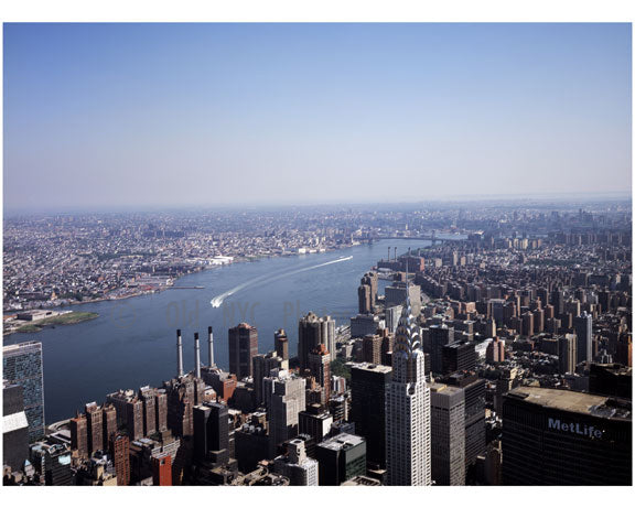 Aerial view of Midtown, with the Chrysler Building in view Old Vintage Photos and Images