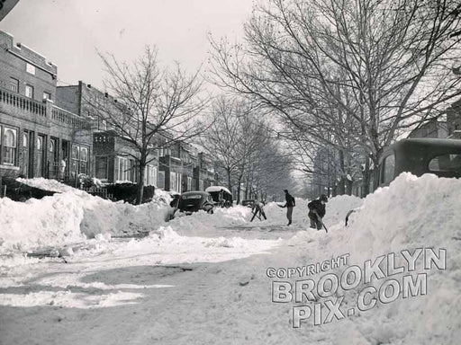 Aftermath of the December 1947 blizzard