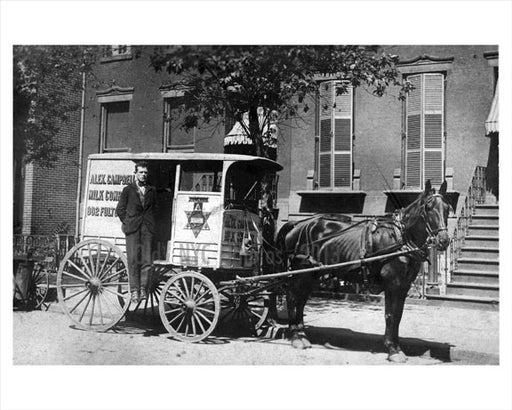 Alex Campbell - milk wagon 1907 Old Vintage Photos and Images