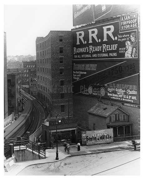 An Upclose shot of 149th Street Station Sugar Hill - Manhattan - New York, NY 1915 Old Vintage Photos and Images