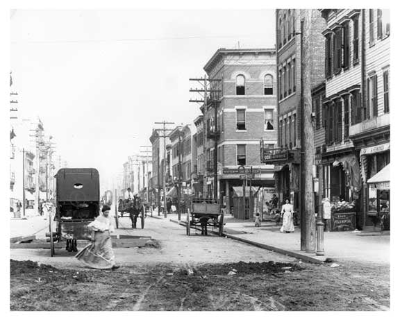 Another street view of 149th Street & Morris Avenue South Bronx, NY 1902 Old Vintage Photos and Images