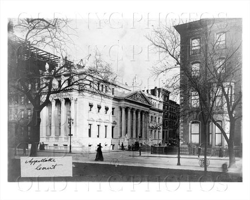 Appellate Courthouse view from left Manhattan NYC Old Vintage Photos and Images