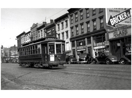 Atlantic Ave near Court Street - Bergen Street Line 1937 Old Vintage Photos and Images
