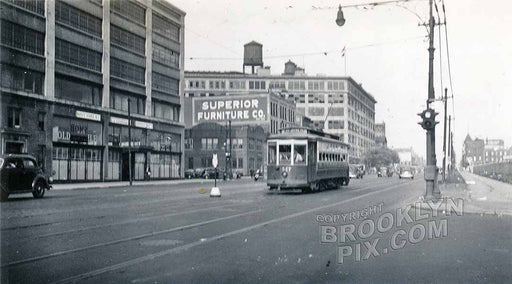 Atlantic Avenue looking east from Carlton Avenue, 1942 Old Vintage Photos and Images