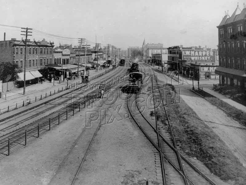 Atlantic Avenue looking east from Snediker Avenue, 1890s Old Vintage Photos and Images